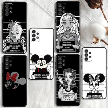 Sad Disney Minnie Mouse Pre Samsung Galaxy A91 A81 A71 A51 A42 A31 A21S A12 A11 A04 S E A02S A01 Core Black Telefón Prípade