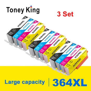 Toney Kráľ Kompatibilný pre 364XL atramentové kazety pre HP364 xl pre HP 364 5520 5524 6510 6520 7510 B109 B110 B209 B210 C309 Tlačiareň