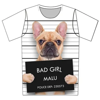 Joyonly 2018 Deti Bad Pes American Bull Teriér Tlačiť T-shirts Deti Letné Topy Dievčatá Chlapci Krátky Rukáv T shirt Detské Oblečenie