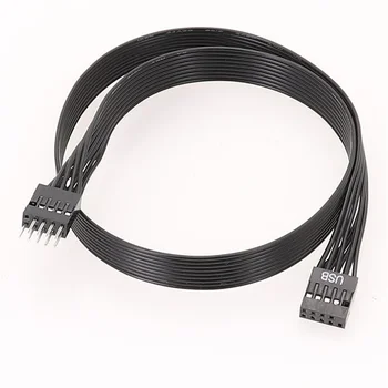 Doske Doske 9Pin USB 2.0 Mužov a Žien Rozšírenie Dupont Dátový Kábel Kábel Drôt Riadok 30 cm pre PC urob si sám