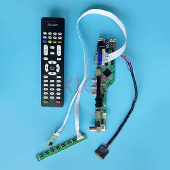 Kontrolór Vodič Rada Fit B173RW01 N173FGE N173O6 DIY Kit Analógový TV 40 Pin LVDS VGA+HDMI+AV+USB Notebook, Displej 17.3