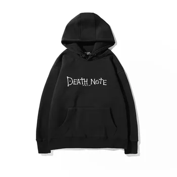 Anime Death Note, Nadrozmerné Ženy/Muži Mikina S Kapucňou, Streetwear Hip Hop Pulóver S Kapucňou Bežné Tepláková Súprava Vrchné Oblečenie