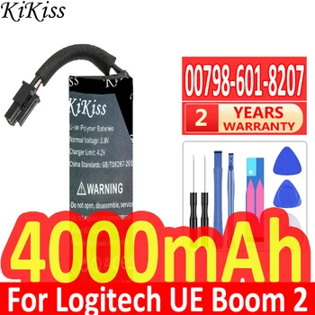4000mAh KiKiss výkonnú Batériu 00798-601-8207 (BOOM 2) pre Logitech UE Boom2 Ultimate Bateira