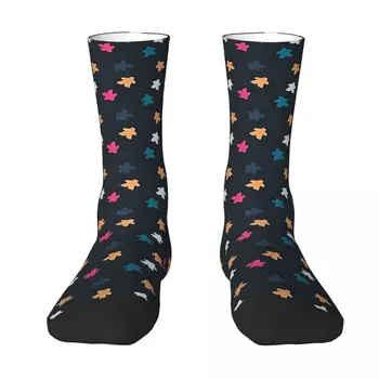 Všetky ročné obdobia Posádky Pančuchy Tmavé Meeple Vzor Ponožky Harajuku Zábavné Hip Hop Dlhé Ponožky Príslušenstvo pre Mužov, Ženy, Darčeky