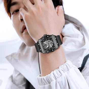 Zahraničný obchod výrobcov priamy predaj pánske hodinky mužov svetelný nepremokavé quartz hodinky Tiktok vína hlavne tvar nové