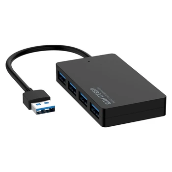 5Gbps High-Speed USB 3.0 Hub 4 Porty USB Rozbočovač Adaptér Pre PC Prenosný zdroj Napájania