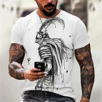 Pánske Tričko Pre 3D T Shirt O-krku Hip Hop Mužov Harajuku Muž Módne Nadrozmerné Tees Oblečenie Rukáv Topy, tričká Krátky Abstrakt