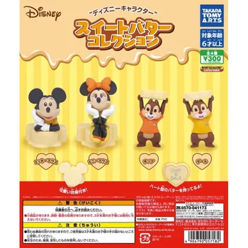 Originál Disney Anime T-UMENIE Gashapon Kapsule Hračka Čip Dale Mickey Minnie Mouse Krém Bábika Údaje Decoratoion Deti Darčeky