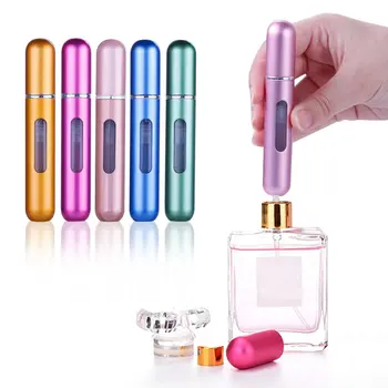 Naplniteľné Mini Parfum Fľašu Prenosné Hliníkové Rozprašovač Náplň Parfum Spray Fľaša Kozmetické Kontajner Na Cestovanie