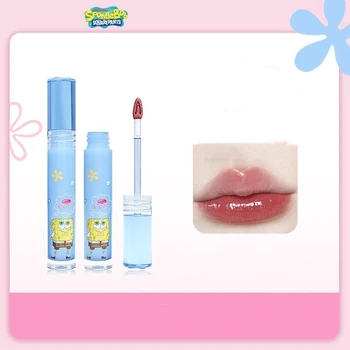 Kawaii Spongebob Limited Edition Lip Glaze Roztomilé Anime Girl Srdce Zrkadlo Vody Gloss Lesk Na Pery Prirodzene Non-Vyblednutiu Rúž