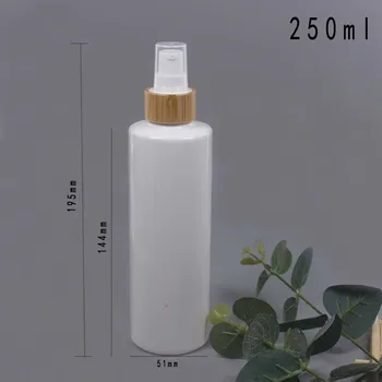 250ml high-capacity plastové lotion spray fľaša s Pôvodnou bambusu kryt