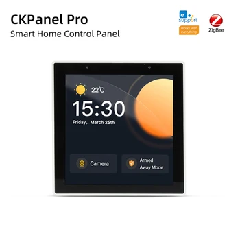 CKPanel Smart Home Control Panel (Ovládací Panel Scény Nástenný Spínač, Termostat Zabudovaný Zigbee3.0 Bránou Pre Alexa Domov