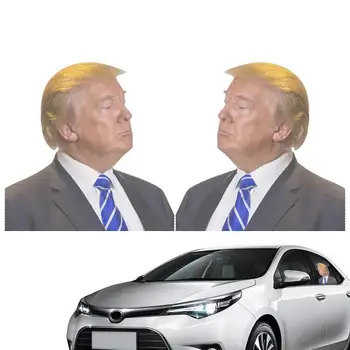 Automobilový Obtlačky Zábavné Trump Tvár Automobilový Okno Lepiť Nálepky PVC Trump Hrubé Obopína Ľahko Odstrániť Pridať Estetika