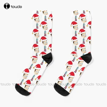 Vianočné Nick - Veľké Ústa Ponožky Dámske Bavlnené Ponožky Vďakyvzdania Vianoce, Nový Rok, Darček Unisex Dospelých Dospievajúcu Mládež Ponožky Vlastné