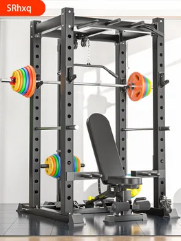 Multi-funkčné zadarmo drepe rack Smith stroj Rám typ horizontálne push Činku vo vzpieraní Fitness Vybavenie Posilňovne Domov
