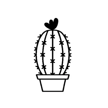 Kreatívne Kaktus Cartoon Vzor Auto Nálepky, PVC Módne Nárazníka čelné Sklo Príslušenstvo Auto Odtlačkový Notebook Motocykel Dekorácie