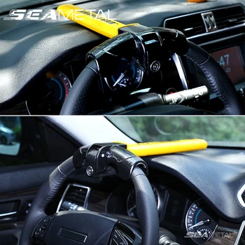 SEAMETAL Univerzálny Auto Volant Lock Anti-theft Auto Rotačné Volant Zámok Zlepšenie Bezpečnosti na Auto Van Ťažkých