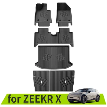 3D Auto Podlahové Rohože batožinového priestoru Pad pre ZEEKR X Vodotesný, Anti-Slip Príslušenstvo TPE Ľavej Strane Jazdy 5Seats