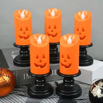 Halloween sviečkach LED Tekvica Sviečkový Lampa pre Domáce Halloween, Karneval, Party Dekorácie Strašidelný Dom Hrôzy Rekvizity 2023