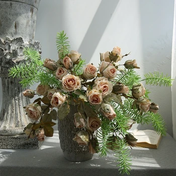 Realistické Falzifikátov Kvet Nádherné Ruže Kvet Krásne Remeselne Falzifikátov Kvetinový Ornament Vhodné pre Elegantný Domov Dekoroch