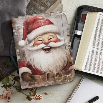 Nové Modely Šťastné A Veselé Vianoce, Santa Claus Vianočný Stromček Biblie Kryt Prípade Skladovanie Taška Praktické Biblie Účtovná Kresťanstvo Praye