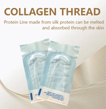 Absorpčné Kolagénové Vlákna Bez Ihly Gold Proteín Line Proti Starnutiu Ženy Kolagénu Face Filler Proteínové Vlákno, Starostlivosť O Pleť