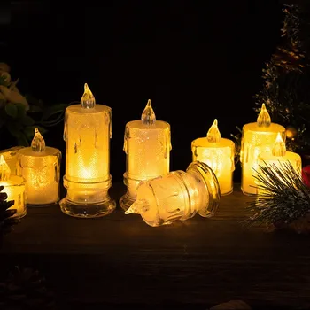 Led Simulácia Trhanie Elektronické Sviečkach Domácnosti Bezdymového Osvetlenie Vianoce, Narodeniny, Svadby Manželstva Svadobné Party Dekorácie