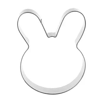Veľkonočné Králik Bunny Hlavu, z Nehrdzavejúcej Ocele Cookie Cutter Koláč Piecť Čokoládové Formy Fondant Pečivo, Sušienky Plesne DIY Remesiel Y5LF