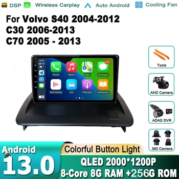 Android Auto Rádio Carplay Pre Volvo C30 2006-2013 S40 2004-2012 C70 2005 - 2013 Multimediálny Prehrávač GPS Navi Stereo Obrazovkou, DVD