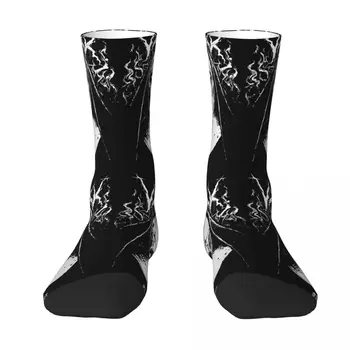 Black Metal Mníška Ponožky Ponožky Muži Ženy Polyester Pančuchy Prispôsobiteľné Sweetshirt