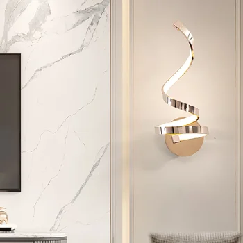 Autor Moderné, Jednoduché a Ľahké Luxusné Hliníkové Špeciálne Tvarované LED Domov Tvorivé Chodby, Spálne, Obývacia Izba Nástenné Svietidlo