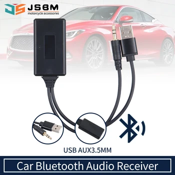 JSBM Auto Bezdrôtová 5.0 Modul USB, 3.5 MM AUX Médiá Prehrávač Hudby Audio Kábel Pomocné Adaptér Pre BMW E90 E91 E92 E93