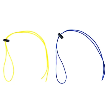 2 Ks, Elastickej Gumy Plávanie Okuliare Okuliare Okuliare / Potápačské Masky Nastaviteľný Popruh Náhradné Zariadenia Žltá Modrá