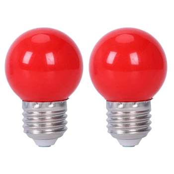 2X E27 3W 6 SMD LED úsporná Svete, Žiarovka, Svetlo Lampy AC 110-240V, Červená