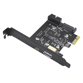 USB3.0 Typ C Prednej strane Karty Adaptéra PCIE S Vnútorným 19Pin Karty Adaptéra RENESAS D720201 Vysoký Výkon Čipu