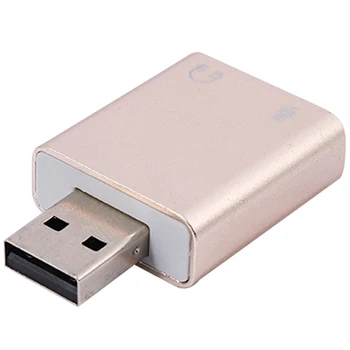 4X USB Zvuková Karta 7.1 Externý USB, Jack 3,5 Mm pre Slúchadlá, Adaptér Stereo Audio Mic Zvuková Karta Pre Pc Počítač, Notebook