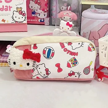 Sanrio Hello Kitty Veľkú Kapacitu Karikatúra Roztomilý Pero Taška Študent Vysokej Hodnoty Ceruzka Papiernictvo Box Školské Potreby Vianočný Darček