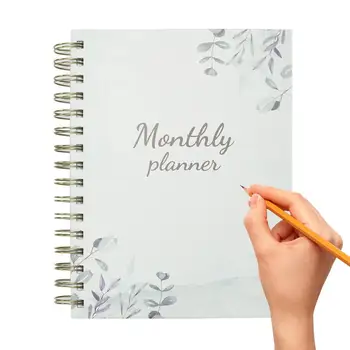 2024 Týždenný Plánovač Spiral Bound A5 Denný Plánovač Notebook S Mesačné Karty Jan-Dec 2024 Plánovač Týždenný Mesačný Plánovač 2024