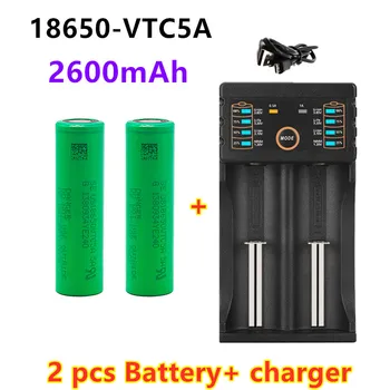 100% originálne 3,7 V 2600mAh Li ion 18650 batérie pre SONY US18650 VTC5A 2600mAh 3,7 V 18650 batérie +1pcs nabíjačky Batérií