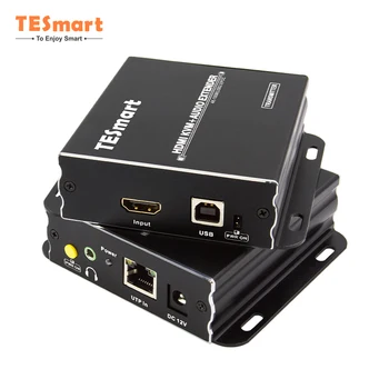 TESmart Rozšíriť Signál 100M 4K 3D, HDMI, Lan KVM USB Extender Cez IP TCP Ethernet S IR Vysielač a Prijímač