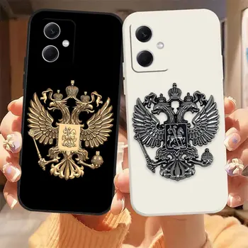 Ruský obojstrannú Eagle Logo Telefón Prípade Redmi Poznámka 12 12S 11 11T 11E 11R 11S 10 8 PRO PLUS 4G 5G Prípade Fundas Shell Capa