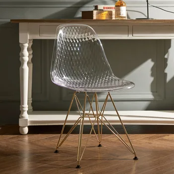 Jedálenské Stoličky Transparentné, Moderné Stoličky Luxusné Nordic Akryl Stolice Glamour Dizajnér Stoličky Replika Mobile Jednotlivých Salónik Stoličky