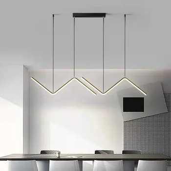 Moderný Minimalistický LED Prívesok, Lampy, Obývacia Izba, Reštaurácie, Kuchyne, Kancelárie Domova Pozastavenie Lesk Závesné Lustre