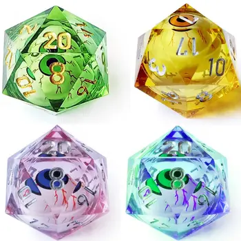 1PC Polyhedral Liquid Crystal Dragon Eye Kocky Longan Kocky Živice Remesiel Domova Ozdoby Tarot Hra Strany Hračky