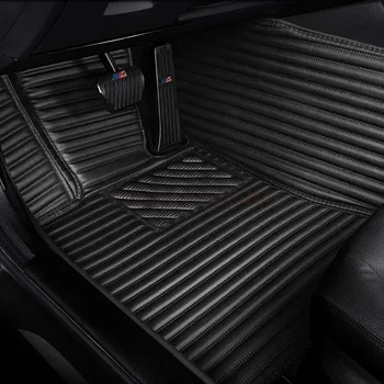 Vlastné Luxusné Pruhy 5D Auto Rohože pre Audi Q8 2019-2023 S1 2 Dvere 2014-2018 S3 Sedan R8 RS3 Interiérové Doplnky Koberec