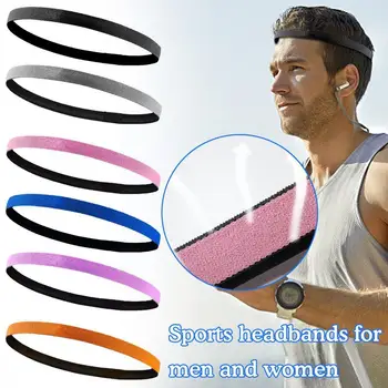 Unisex Športové Hairband protišmykový Silikónový Pás Potu Elastickej Čelenky Jogy Sweatband Príslušenstvo Príručka Vlasy Beží Crowne O3O6